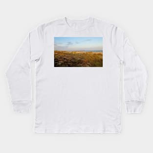 Looking Down On Sunset Beach Kids Long Sleeve T-Shirt